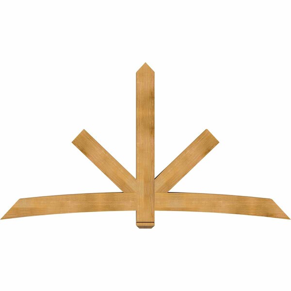 Ekena Millwork Alberta Rough Sawn Timber Gable Bracket, Western Red Cedar, 96"W x 52"H x 6"D x 6"F, 13/12 Pitch GBW096X52X0606ALB00RWR - main
